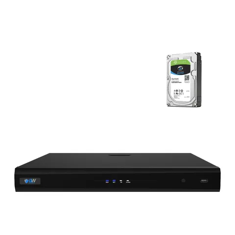 GW 8 Channel NVR H.265 4K 12MP IP Security Stand Alone Network Video Recorder 4T
