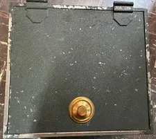 Vintage HERRING HALL MARVIN SAFE Strongbox 17.5 x 16 x 10  1 Hr Rating AA176
