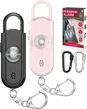Safe Sound Personal Alarm, 2 Pack 130 Db Loud Siren Song Emergency Security Alar