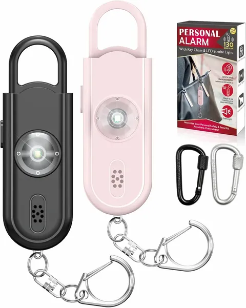 Safe Sound Personal Alarm, 2 Pack 130 Db Loud Siren Song Emergency Security Alar