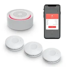 Water Leak Detector Kit for Home, GreenVation 3 Smart WiFi Water Sensor Alarm...