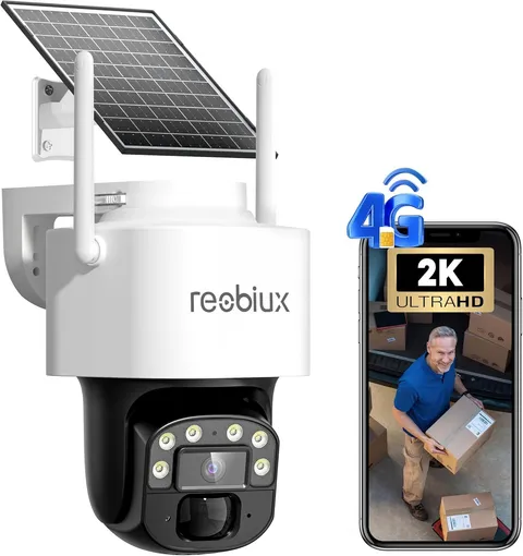 4G LTE Camaras De Seguridad Solar Panel 360 SIN WIFI Para Casa Exterior Con SIM