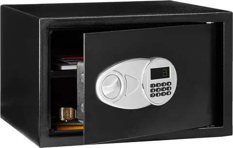 Steel Security Safe and Lock Box with Digital Keypad, Easy to Use, Removable She