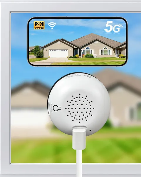 4MP 2K Window Camera 5G/2.4Ghz Wifi Window Cameras for Home Security | Anti-Glar