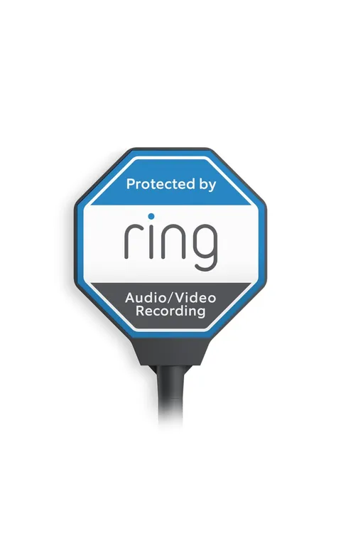 Ring Beacon — Help deter crime 24/7, Solar Security Sign, works on GREY 