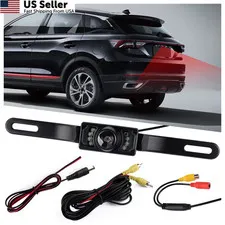 Backup Camera License Plate 8 LED Night Vision 170 Wide Angle Car Truck New USA