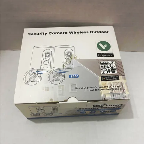 Wi-Fi Wireless IP Surveillance Camera 2-Pack Rechargeable Waterproof White (031)