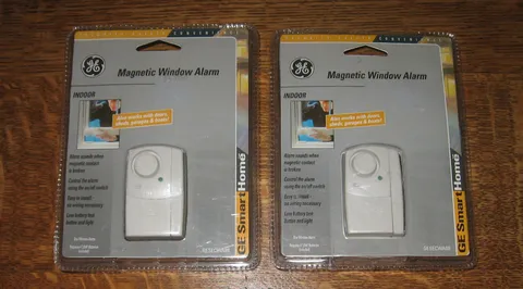 2 GE Magnetic Window Alarm for Indoor Windows, #GESEDW488-BRAND NEW!