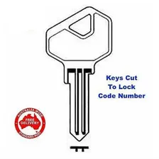 Lock Focus Double Safe Keys Cut To Code Number--FREE POST