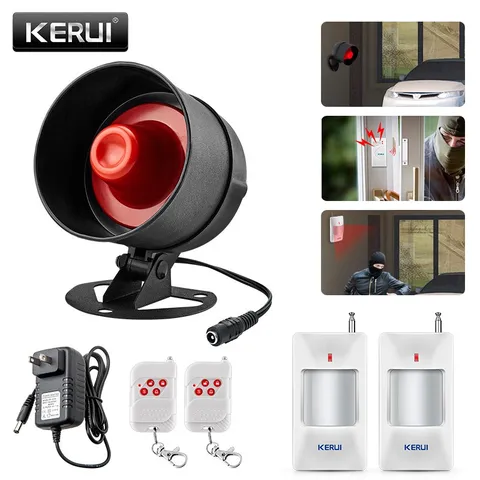 Wireless Alarm System Home Security Standalone Garage Burglar PIR Motion Sensor