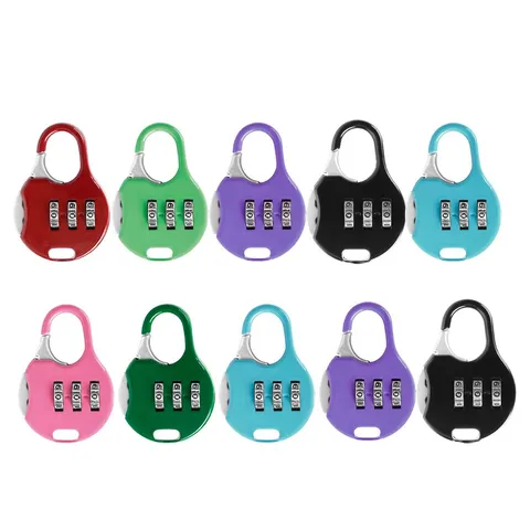 10Pcs Assorted Color Durable Password Locks for Travel Security Combination Lock