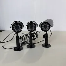 Lot Of 3 First Alert CM420 Wired Security Camera -Unit Only- UNTESTED