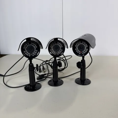 Lot Of 3 First Alert CM420 Wired Security Camera -Unit Only- UNTESTED