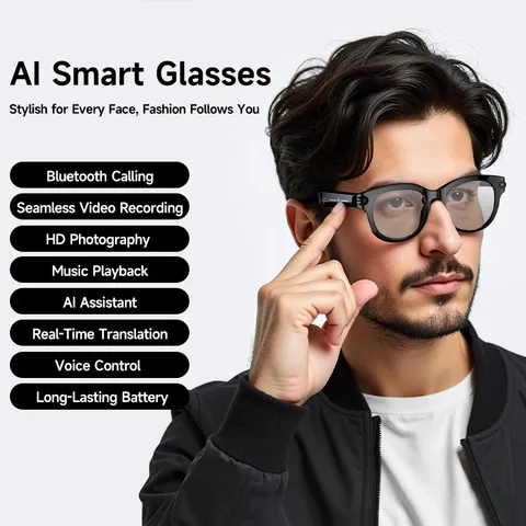 AI Smart Glasses Camera Video Recording AI Photo Recognition Bluetooth Call Smar