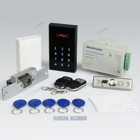 New RFID Access Control System Kit Set With Door Strike Lock+ 2Remote Controls