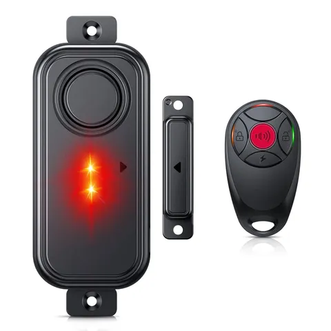 Door Alarms When Opened, 113dB Anti-Theft Window Alarm with Remote, Magnetic ...