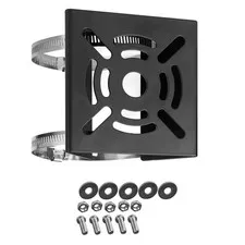 Universal Vertical Pole Mount for Security Camera, Solid Metal Mounting Corne...