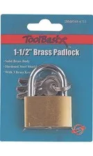 Padlock, Keyed Alike Key, Standard Shackle, 3/16 (4.8) in (mm) Dia Shackle, Stee