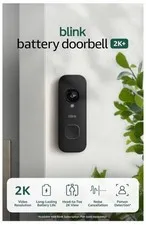 Blink Battery Doorbell 2K+ Add-On Model, Required Sync Module Not Included