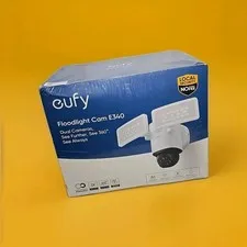 Eufy E340 Floodlight Camera 3K PTZ 360° Dual Camera WiFi NEW Sealed