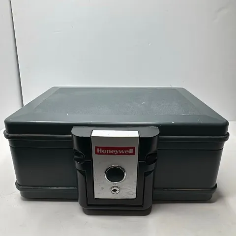 Honeywell Portable Locking Security Chest Safe Key Lock Dark Gray - Used