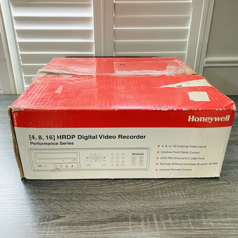 Honeywell Video HRDP16D1T0 16-channel DVR (1TB HDD, DVD-RW Drive) New In Box