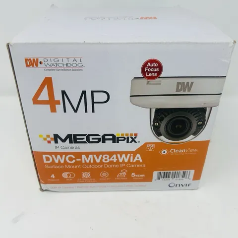 DW. Digital Watchdog 4MP DWC-MV84WiA outdoor dome IP camera, 100ft. Smart IR