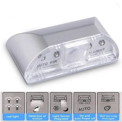 1PC Auto Wireless Infrared IR Sensor Motion Detector Keyhole LED Night Lights