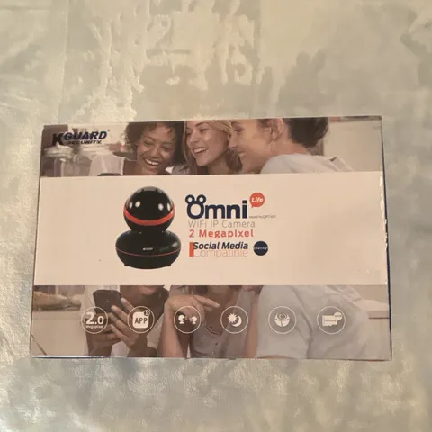 KGuard OmniLife WiFi IP Pan-Tilt Indoor Camera 1080p Mic/Speaker QRT-601