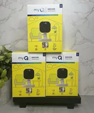 myQ Indoor Camera Gen 2 - 3 Pack 2K Wi-Fi Night Vision 2-Way Audio HomeKit