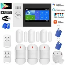 TUYA WiFi+4G 3G GSM Smart Home Security Alarm System w/Touch Keypad PIR DOOR