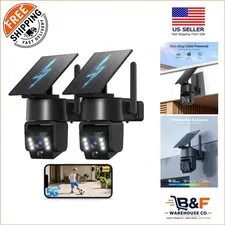 Wireless 2K HD Solar Security Camera - Alexa Compatible with AI Human Detection