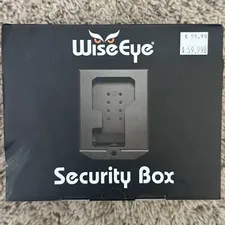 WiseEye Security Box Steel Camera Lock Box Black, Theft/Animal Deterrent