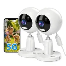 GUOANVISION 3MP Cameras for Home Security Outdoor Indoor Camera for Baby