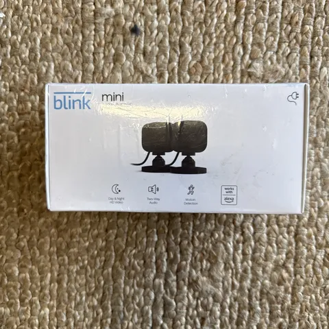 2 Pack Blink Mini 1080p WiFi Security Camera with Motion Detection, Night Vision