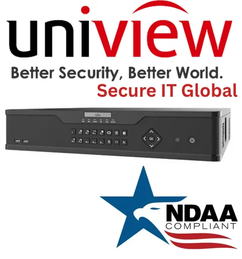 UNV 12MP 16-Ch 4 SATA NDAA ONVIF 2-way Audio Uniview IP Network Security NVR