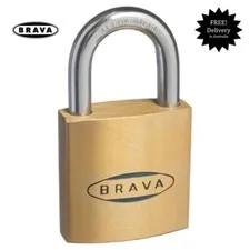 BRAVA Padlocks 35mm -KEYED ALIKE Brass Bodied Padlock-Free Postage