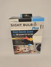 New Sight Bulb WiFi Smart Camera & Light Pro, 75W Equivalent LED Light Open Box
