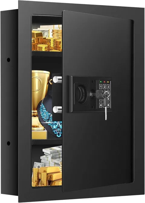 25.6" Tall Fireproof Wall Safes between the Studs 16" Centers, Heavy Duty Combin