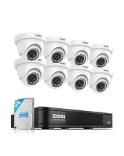 5MP 3K Lite 8 Channel H.265+ Home Security Camera System with AI Human Vehicl...