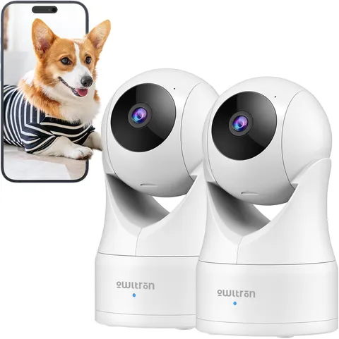 Indoor Security Camera 2K, 360° Cameras for Home Security with Motion Detection,