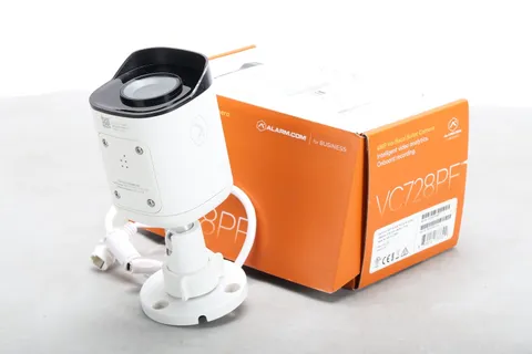 Alarm.com ADC-VC728PF 4MP Varifocal PoE Bullet Camera With Box and Guide