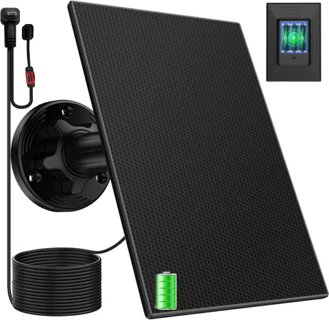 Blink Outdoor Camera Solar Panel with Built-In 4000Mah Battery, 27% High Convers