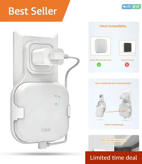 Durable and Water-Resistant Mount for Blink Sync Module XR | Tool-Free Setup
