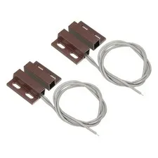 Magnetic Reed Switch 2 Pack NA Wired Surface Mounted Brown