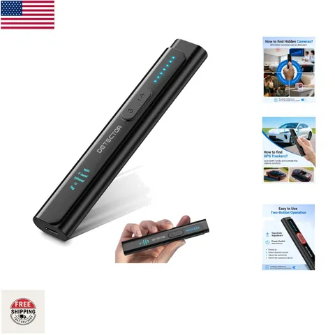 Hidden Camera Detectors 6-In-1 Hidden Bug and Camera Detector GPS Tracker Detect