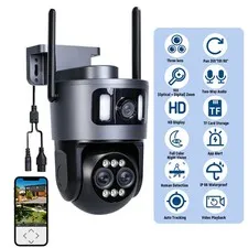 Camara De Seguridad Wifi Inalambricas Para Exterior Con Vision Nocturna y Audio
