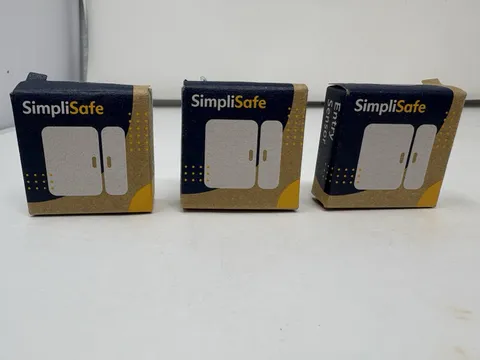 Lot Of 3 SimpliSafe ES3 Entry Door Window Sensor White 3rd Generation Brand New