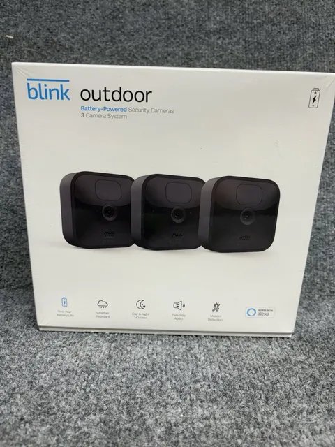 Blink Outdoor Battery-Powered Wireless Security Camera 3rd Gen 3-Pack,New/Sealed