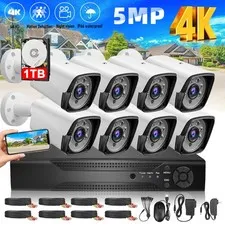 8 Camaras De Seguridad Para Casa Oficina Home Security Camera System CCTV 4K HD